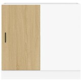 vidaXL Spoelbakonderkast bewerkt hout sonoma eikenkleurig