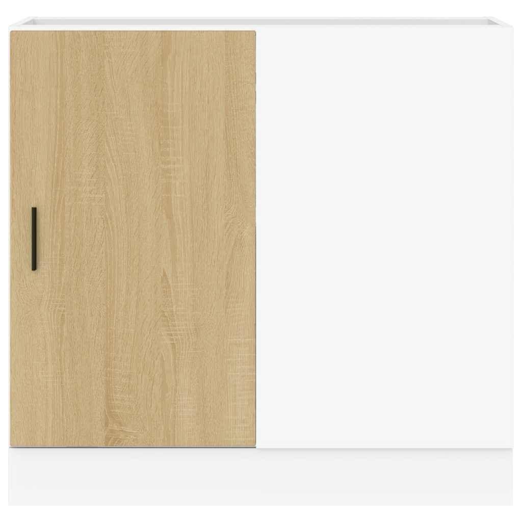 vidaXL Spoelbakonderkast bewerkt hout sonoma eikenkleurig