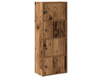 vidaXL Boekenkast 40x24x102 cm bewerkt hout oud houtkleurig