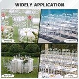BOOSDEN Transparent Plastic Chair Napoleon - Stackable Polycarbonate Chair for Wedding, Parties & Dining Room with Elegant Design, 2 PACK
