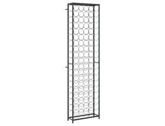 vidaXL Wijnrek voor 95 flessen 54x18x200 cm smeedijzer zwart