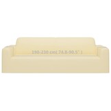 vidaXL Driezitsbankhoes Crèmekleurig - 79% Korting!