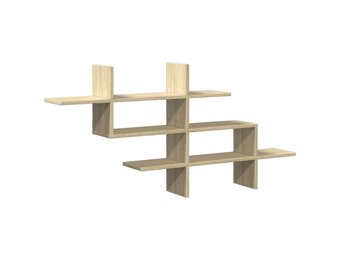 vidaXL Wandschap 124,5x18x60,5 cm bewerkt hout sonoma eikenkleurig