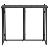 vidaXL Inklapbare Tuintafel Poly Rattan Zwart - 53% Korting!