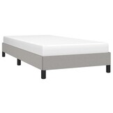 vidaXL Bedframe zonder matras 80x200 cm stof lichtgrijs