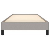 vidaXL Bedframe zonder matras 80x200 cm stof lichtgrijs