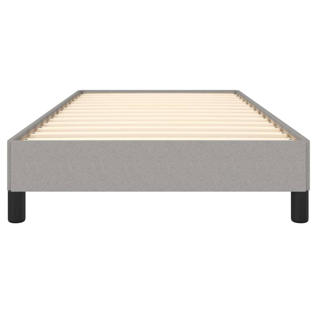 vidaXL Bedframe zonder matras 80x200 cm stof lichtgrijs