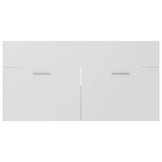 vidaXL Badkamermeubelset (2-delig) Bewerkt Hout Wit | -42%