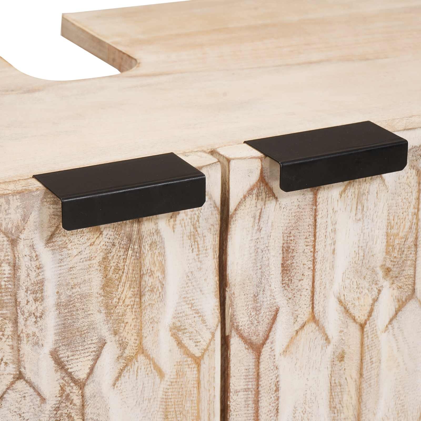 vidaXL Badkamer Wastafelkast Effen Wit - 55% Korting