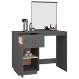vidaXL Kaptafel Grenenhout Grijs - 55% Korting