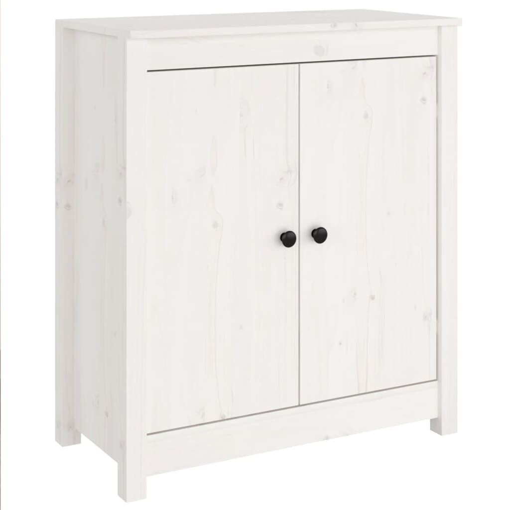 vidaXL Dressoir Massief Grenenhout Wit - 59% Korting