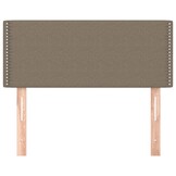vidaXL Hoofdbord 100x5x78/88 cm stof taupe - 42% Korting!