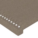 vidaXL Hoofdbord 100x5x78/88 cm stof taupe - 42% Korting!