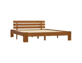 vidaXL Houten Bedframe met Hoofdbord - 35% Korting - 160x200 cm