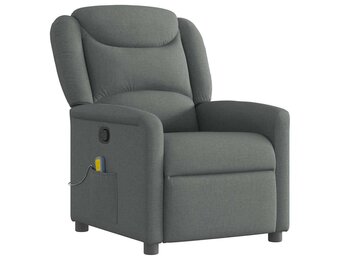 vidaXL Massagestoel donkergrijs - 60% Korting!