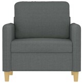 vidaXL Fauteuil - Donkergrijs Stof (35% Korting!)