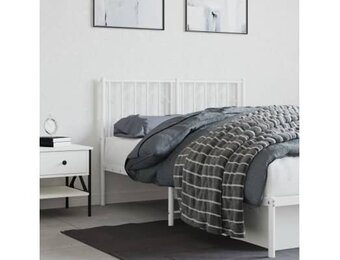vidaXL Hoofdbord Metaal Wit 120cm - Nu 42% Korting!