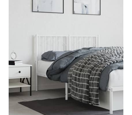 vidaXL Hoofdbord Metaal Wit 120cm - Nu 42% Korting!