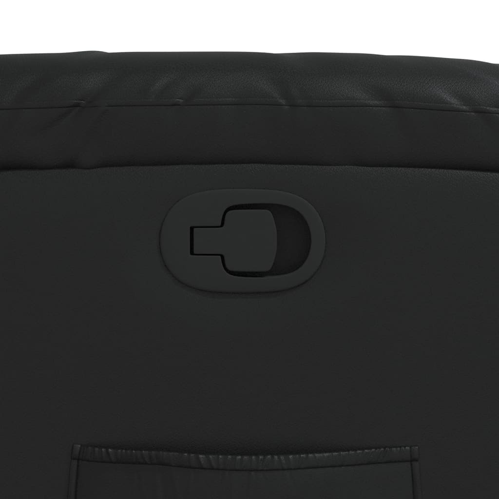 vidaXL Fauteuil Kunstleer Zwart - Verstelbaar met 35% Korting!