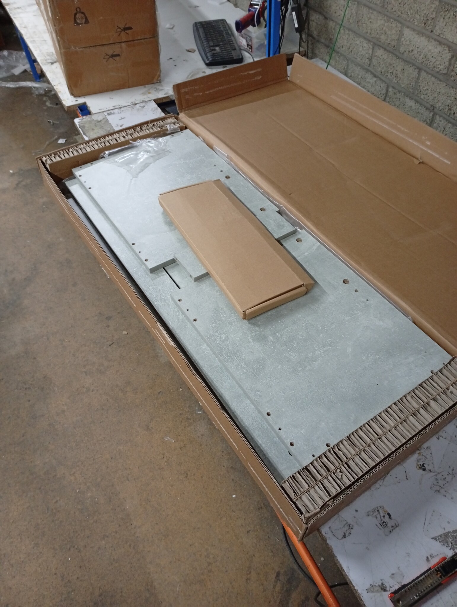 vidaXL Wastafelkast 100cm Betongrijs - 55% Korting!