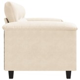 vidaXL Tweezitsbank Beige Microvezel (120 cm) - 55% Korting!