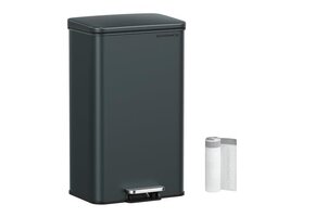 Prullenbak RVS Charcoal Gray (42% korting!) Softclose & Klemring