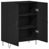 vidaXL Dressoir Zwart eiken - 55% Korting!