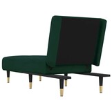 vidaXL Chaise longue fluweel donkergroen