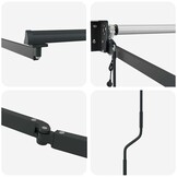 Markies Antraciet 3,5 x 2,5 m Metaal