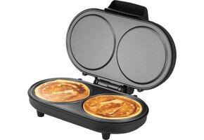 Unold Dubbele Pancakemaker Zwart/RVS - 62% Korting