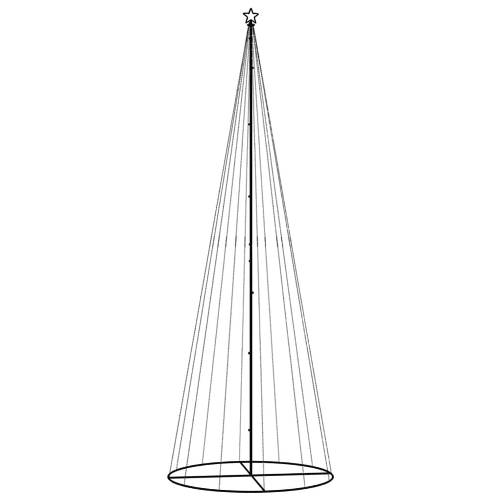 vidaXL Kegelkerstboom 732 LED's koudwit 160x500 cm - 70% Korting!