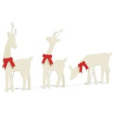 vidaXL Kerstdecoratie Rendieren (3 stuks, 90 LED's) - 62% Korting!
