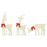 vidaXL Kerstdecoratie Rendieren (3 stuks, 90 LED's) - 62% Korting!