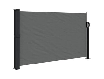 vidaXL Windscherm uittrekbaar 117x300 cm antracietkleurig