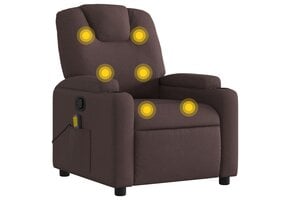 vidaXL Massagestoel Donkerbruin Stof - 35% Korting!