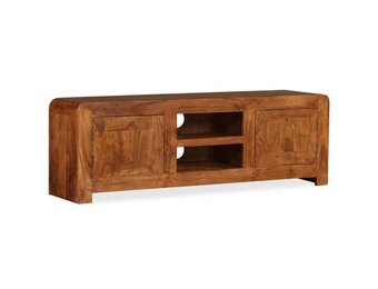 vidaXL Tv-meubel 120x30x40 cm massief hout met honingafwerking