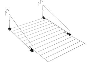 Tomado Droogrek Den Haag Zilvergrijs - 9m drooglengte - 42% korting!