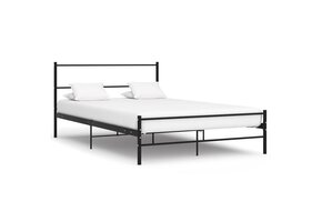 vidaXL Bedframe Metaal Zwart 160x200 cm - 55% Korting!