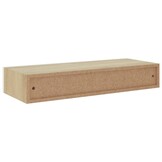 vidaXL Wandschappen 2 st met lade 60x23,5x10 cm MDF eikenkleurig wit