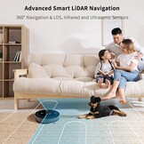 V2 Robotstofzuiger met Dweilfunctie en Automatisch Ledigen 3.5L, 4000Pa, LiDAR Navigatie, 3D Mapping, App Besturing, Stofzuiger Robot Ideaal voor Huisdierharen, Tapijten en Harde Vloeren
