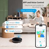 V2 Robotstofzuiger met Dweilfunctie en Automatisch Ledigen 3.5L, 4000Pa, LiDAR Navigatie, 3D Mapping, App Besturing, Stofzuiger Robot Ideaal voor Huisdierharen, Tapijten en Harde Vloeren