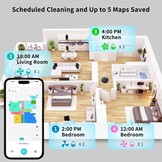 V2 Robotstofzuiger met Dweilfunctie en Automatisch Ledigen 3.5L, 4000Pa, LiDAR Navigatie, 3D Mapping, App Besturing, Stofzuiger Robot Ideaal voor Huisdierharen, Tapijten en Harde Vloeren