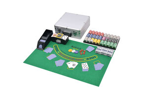 vidaXL Poker/blackjack set 600 chips aluminium - 55% Korting