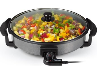 Tristar Elektrische hapjespan 1500W - PZ-2964 - Ø40cm Deksel - Maximale temperatuur 280⁰ C - PFAS-vrij