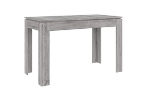 vidaXL Eettafel Grijs Sonoma Eiken - 120x60x76 cm - 35% Korting