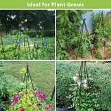 Garten Obelisk Plant Trellis - 4 stuks tuinobelisken set klimhulp voor klimplanten, metalen tuin rankrooster voor openbare plaatsen en particuliere binnenplaatsen