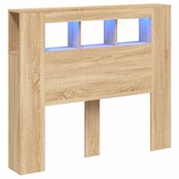 vidaXL Hoofdbord 120x18,5x103,5 cm bewerkt hout sonoma eikenkleurig