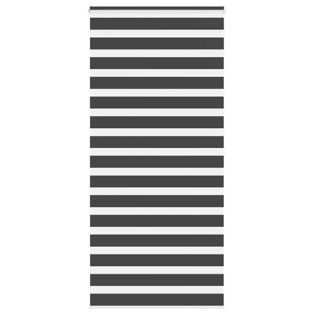 vidaXL Zebra rolgordijn 100x200 cm stofbreedte 95,9 cm zwart