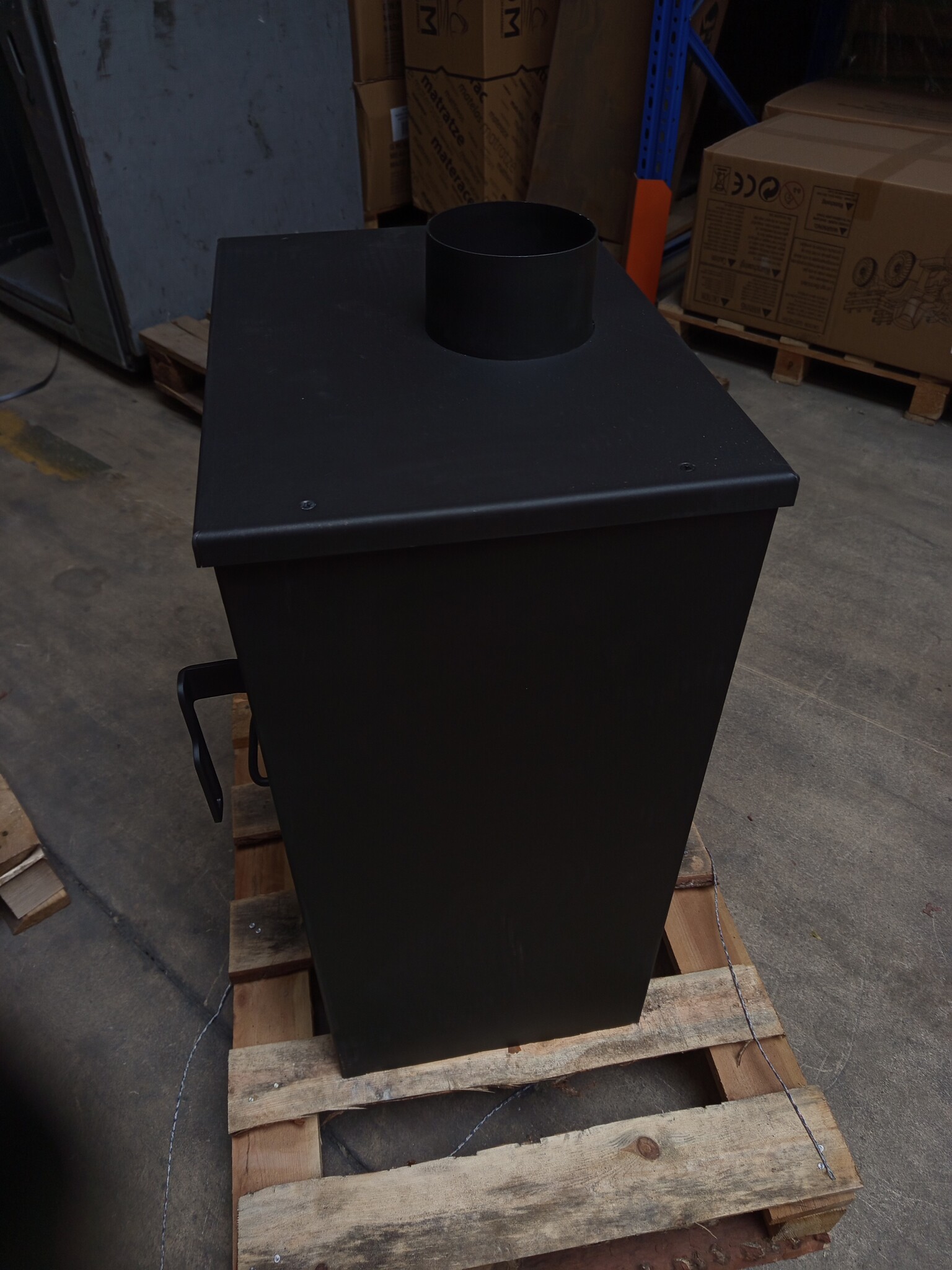 Houtkachel - binnen - vrijstaand - 12 KW - staal