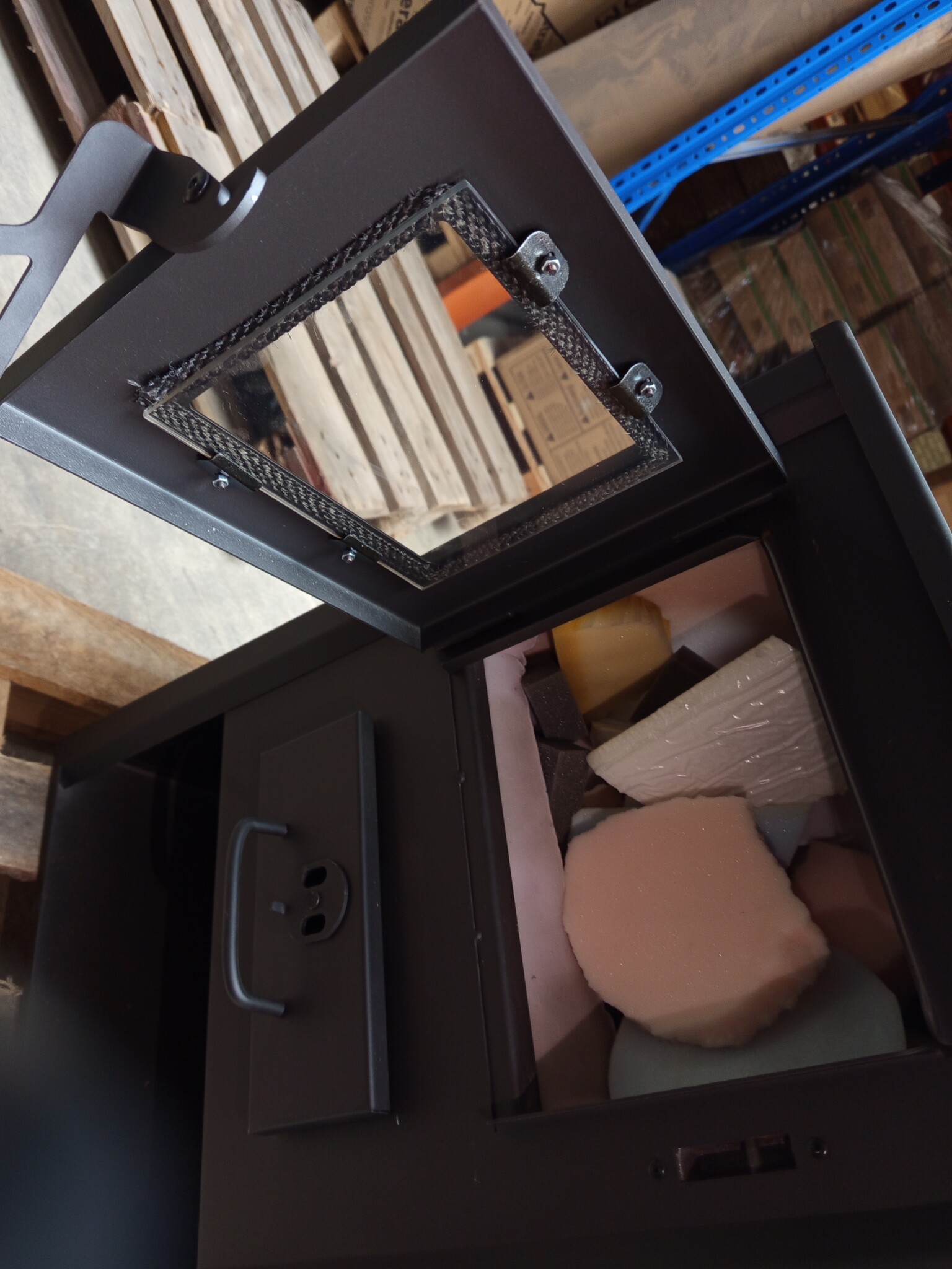 Houtkachel - binnen - vrijstaand - 12 KW - staal